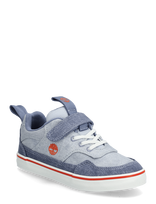 Timberland - Stone Jump Low Hook & Loop Sneaker Lt Blue Canvas - Aukštakulniai sportbačiai - Mėlyna