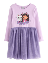Lindex - With Gabby's Dollhouse Dress - Suknelė ilgomis rankovėmis - Violetinė