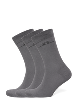 J. Lindeberg - Bamboo Long Socks 3P - Įprastos kojinės - Pilka