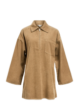 Object - Objalima Oz L/S Shirt Dress 141 - Tunika - Smėlio
