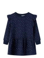 Name It - Nmfoeana Ls Swe Dress Bru Pb - Suknelė ilgomis rankovėmis - Tamsiai mėlyna