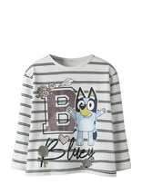 Name It - Nmfsiska Bluey Ls Nreg Top Box Sky - Ilgarankoviai marškinėliai - Balta
