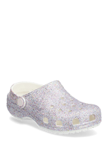 Crocs - Classic Fantasy Glitter Clog K - Klumpės - Balta