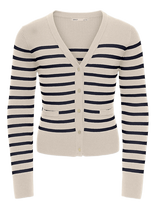 Kids Only - Kogamy Life Ls Button Vneck Card Cp Knt - Megztinis - Smėlio
