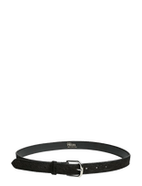 Pieces - Pcjanice Leather Textured Jeans Belt Fp - Juosmens diržas - Juoda