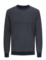 ONLY & SONS - Onsmorgan 12 Structure Crew Knit Noos - Apvalios apykaklės megztinis - Tamsiai mėlyna