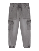 Boboli - Denim Trousers Knit - Cargo kelnės - Pilka