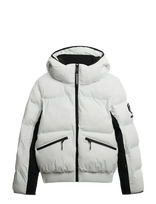 Superdry Sport - Hooded Ski Bomber Jacket - Sportinė slidinėjimo striukė - Balta