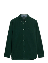 Superdry - Classic Needle Cord Shirt - Velvetiniai marškiniai - Žalia