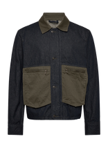 Armani Exchange - Blouson Jacket - Džinsinis švarkas be pamušalo - Chaki spalva