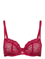 CHANTELLE - Fleurs Underwire Covering Bra - Pilnai dengianti liemenėlė - Raudona