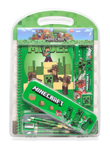 Minecraft - Minecraft, Bumpersæt Med Metalkasse, Notesbog - Kalendoriai ir užrašų knygelės - Žalia