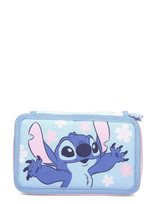 Lilo & Stitch - Stitch, Fyldt Dobbelt Penalhus - Pieštukų dėklas - Mėlyna