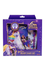 Unicorn Academy - Unicorn Academy Magic Diary - Diary W/Magic Ink Pen, Gift Box - Kalendoriai ir užrašų knygelės - Violetinė