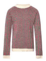 FUB - Herringbone Sweater - Megztinis - Burgundiška splava