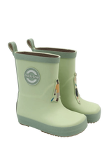 Mikk-line - Wellies 3D Patch - Barefoot - Guminiai batai be pamušalo - Žalia