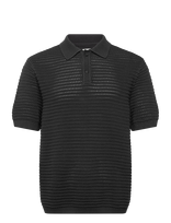 Levi's® - Laguna Sweater Polo Dark Phant - Megzti polo marškinėliai trumpomis rankovėmis - Juoda