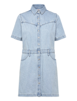 Levi's® - Ss Logan Western Dress Blasted - Marškininė suknelė - Mėlyna