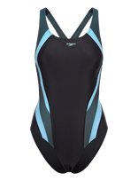 Speedo - Quantum Rib Splice One Piece - Sportinis maudymosi kostiumėlis - Juoda