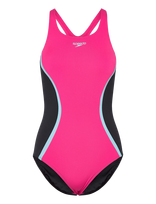 Speedo - Solid Splice Medalist One Piece - Sportinis maudymosi kostiumėlis - Rožinė