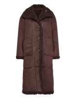 Object - Objoaklyn L/S Lo Coat 141 - Žieminis paltas - Ruda