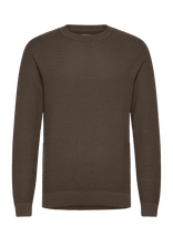 Jack & Jones - Jprblubarkley Knit Crew Neck Ch Ln - Apvalios apykaklės megztinis - Ruda
