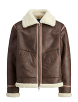 Jack & Jones - Jorliverpool Aviator Jacket Sn - Odinis švarkelis - Ruda