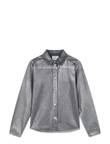 Mads Nørgaard - Metallic Denim Calva Shirt - Džinsiniai marškiniai - Pilka