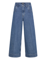BOSS - Ferange Culotte - Plačios kelnės - Mėlyna