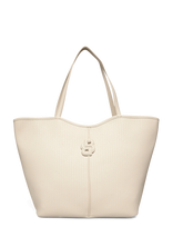 BOSS - Anett New Big Tote W - Talpi rankinė - Kreminė spalva