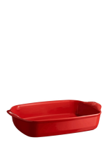Emile Henry - Ovnform L, Rectangular - 4 L - Rød - Orkaitės indas - Raudona