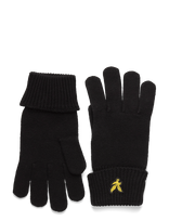 Lyle & Scott - Cotton Merino Gloves - Pirštinės - Juoda