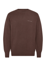Lyle & Scott - Script Knitted Crew Neck - Apvalios apykaklės megztinis - Ruda