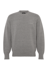 Lyle & Scott - Script Knitted Crew Neck - Apvalios apykaklės megztinis - Pilka