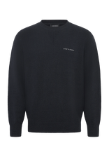 Lyle & Scott - Script Knitted Crew Neck - Apvalios apykaklės megztinis - Tamsiai mėlyna