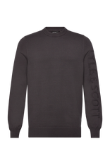Lyle & Scott - Mesh Logo Crew Neck Jumper - Apvalios apykaklės megztinis - Pilka