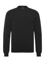 Lyle & Scott - Mesh Logo Crew Neck Jumper - Apvalios apykaklės megztinis - Juoda