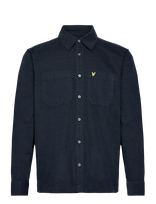 Lyle & Scott - Corduroy Shirt - Laisvalaikio marškiniai - Tamsiai mėlyna
