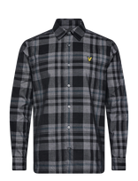 Lyle & Scott - Tartan Corduroy Shirt - Languoti marškiniai - Juoda
