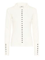 Karen By Simonsen - Kbdafne Polo - Marškinėliai ilgomis rankovėmis - Balta