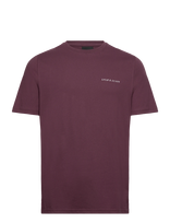 Lyle & Scott - Script T-Shirt - Marškinėliai trumpomis rankovėmis - Burgundiška splava