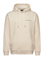 Lyle & Scott - Script Brushback Pullover Hoodie - Džemperis - Kreminė spalva