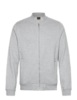 Lyle & Scott - Half Raglan Jersey Bomber - Megztinis - Pilka