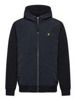 Lyle & Scott - Half Raglan Hybrid Hoodie - Džemperis - Tamsiai mėlyna