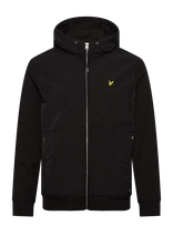 Lyle & Scott - Half Raglan Hybrid Hoodie - Džemperis - Juoda