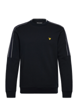 Lyle & Scott Sport - Tape Crew Neck - Sportinis megztinis - Tamsiai mėlyna