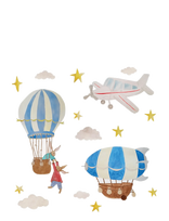 That's Mine - Wallsticker Flying Adventures - Sienų dekoracija - Mėlyna