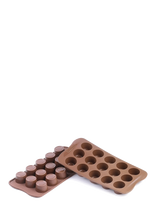 Silikomart - Silikoneform Praline 15 Stk. Ø30 H18,5 - Keksiukų formelės - Ruda