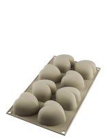 Silikomart - Silikoneform Hjerte 8 Stk. 63X65 H39 - Keksiukų formelės - Pilka