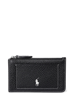 Polo Ralph Lauren - Shiny Drum Pebble-Ply Zp Cc-Ccs-Sma - Piniginė - Juoda